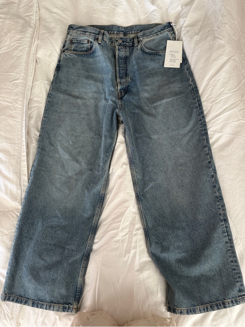 COS Women’s Blue Wide-Leg Jeans